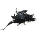 Rose Flower Hat Hair Clip Brooch Pin Black Party Lady Gift K4B9