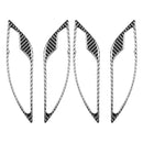 Carbon Fiber Car Interior Door Handle Bowl Frame Cover for BMW E84 X1 11-15