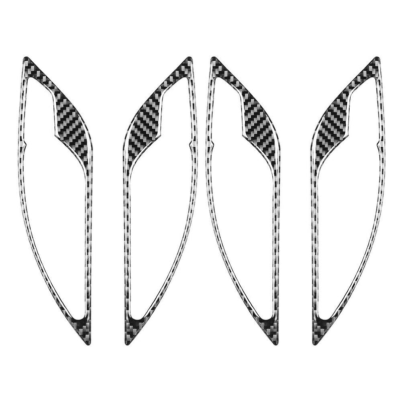 Carbon Fiber Car Interior Door Handle Bowl Frame Cover for BMW E84 X1 11-15