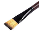 Art Artist Supplies 6 Brown Nylon Paint Brushes