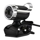 480P HD USB Webcam Clip Base Web Camera with Built-in Mic for Computer PC