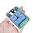 DC 12V 10A 433MHz 4CH Wireless Relay RF Remote Control Switch Receiver E Hn
