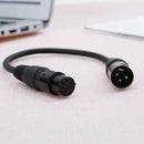 35cm XLR 5-Pin Female to 3-Pin Male DMX Stage Light Connected Adapter Cable