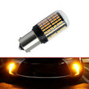 1Pc Amber Led Bulb BAU15S 1156 Turn Signal Light PY21W 144SMD Canbus Accessory