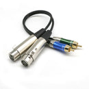 Seismic Audio - 3 Foot Dual XLR Female to Dual RCA Male Patch CableSeismic Audio