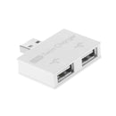 USB 2.0 Male to Twin Charger Dual 2 Port USB Splitter Hub Adapter Converter
