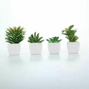 Set of 4 Modern Potted Artificial Succulent Plants-Small sword grass