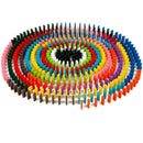 120pcs/set Children Color Sort Rainbow Wood Domino Blocks Kids Toys Gift