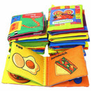 Baby's First Non-Toxic Soft Cloth Book Set- Crinkle,Multicolor- (Friction w I4B1