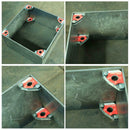 2pcs Multi-angle Nd-Fe-B Magnetic Welding Holder Welder Fixture Magnet Clip