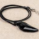 Men's Wolf's Tooth Necklace Crystal Natural Stone Pendants Women's Jewelry Gifts
