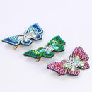 3pcs DIY Diamond Painting Hair Clip Butterfly Rhinestone Bobby Pin Headwear A