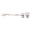 Metal USB Type C OTG Adapter USB C to Micro USB Converter Connector Keychain