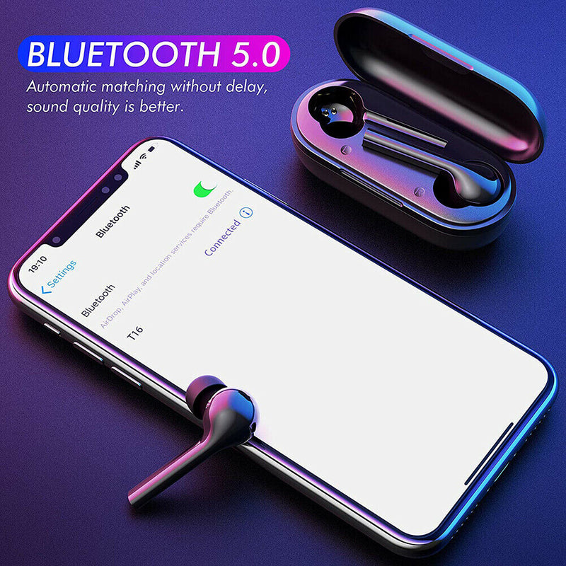 Bluetooth Touch Earphones Stereo IPX5 Deep Bass Wireless Sport Music Earbud A