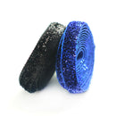 8 Colors 3/8 inch Wide 91cm Long Premium Glitter Velvet Sparkle Fabric Ribbon