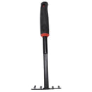 Black Nonslip Handle Metal Head Lawn Garden Rake Hand Tool 12.1" L7B1