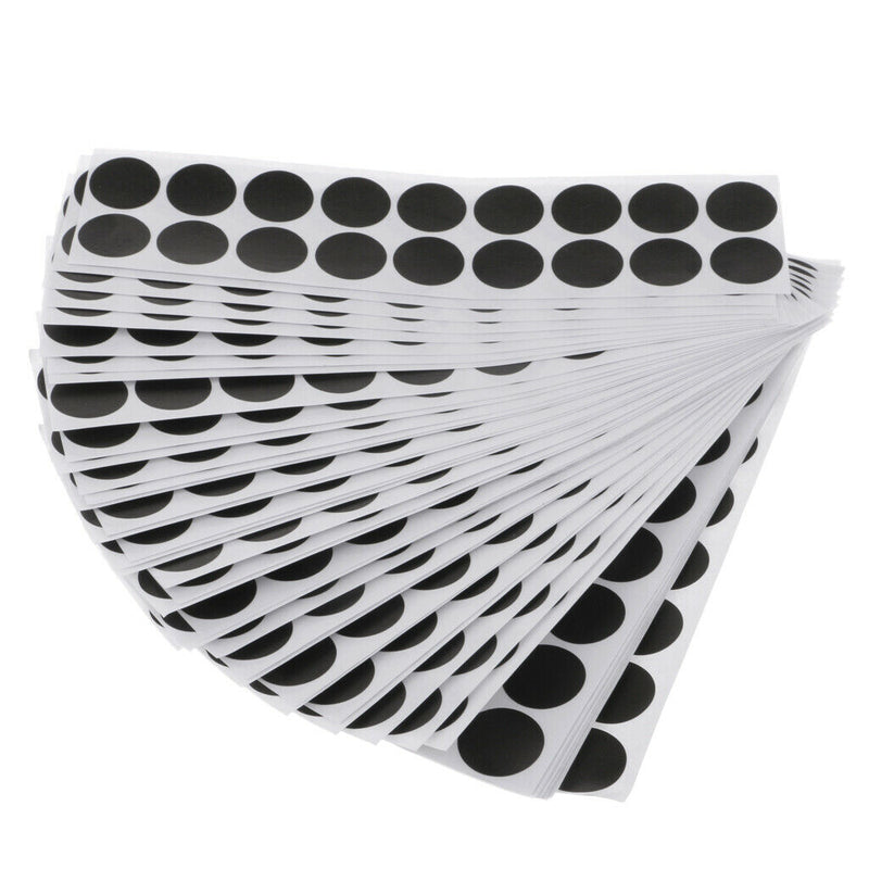 900pcs Self Adhesive Shooting Paper Shooting Stickers Patches Black for Sporting
