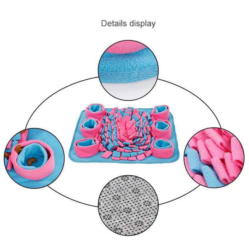 Dog Snuffle Feeding Mat Washable Pet Training Mat Sniffing Soft Fleece Pad