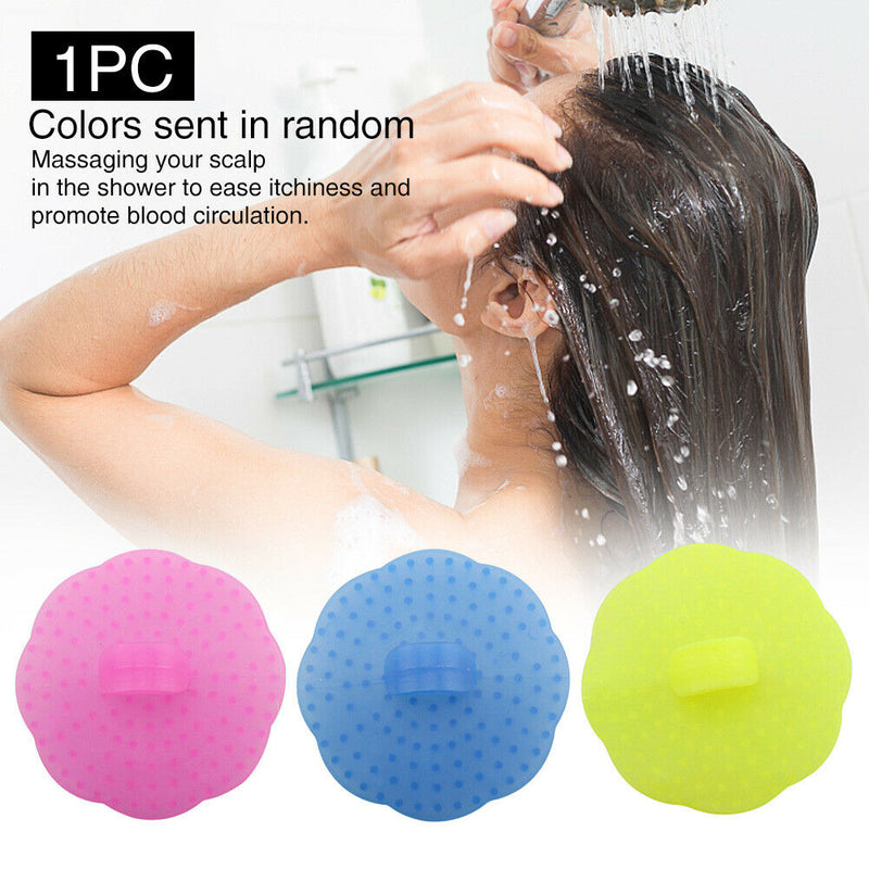 Home Bathroom Easy Grip Hair Scalp Massager Shampoo Comb Cleaning Brush Dry Wet