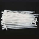 100PCS Strong Cable Ties / Tie Wraps Zip Ties Color:White Size:2.5*100mm