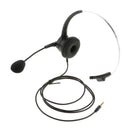 Monaural Call Center Telephone Headset Noise Cancelling Headphone with Mic,