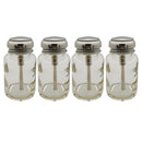 4 Pcs 80ml Empty Glass Push Down Press