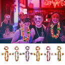 24PCS Artificial Garland Handmade Hawaiian Wreath Headband Wedding Party