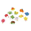 12 PCS Colorful Shapes Kids Children Cartoon Clip Bookmarks Beautiful