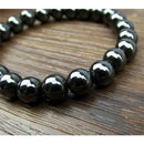1pc Round Black Stone Bracelet Magnetic BracelME
