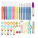 1 Set Crochet Hooks Needles 17 Sizes Sewing Needles Stitches Knitting Craft J2X2