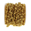 15m Golden Color Beaded Chain for DIY Jewelry Making Bracelet Craft Accessories