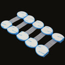 5x Wardrobe Cabinet Refrigerator Door Children Baby Blue Safety Security Lock