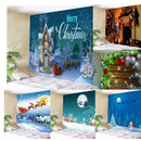 Xmas Art Wall Hanging Tapestry Christmas Wall Decor Bedspread Blackout 08