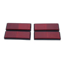 12 Muliti Purpose Red Light Reflectors Rear Trailer Reflector Disks Caravan R4K8