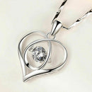 Twinkling Heart Waterdrop Stone Necklace Women Girl Necklace Jewellery Pend K4I4