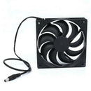 20W 12V Solar Panel Exhaust Fan Cooling Ventilator Black Easy to carry