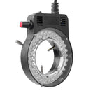 Plastic 56LEDs 35000LM Adjustable Microscope Ring Light Illuminator Lamp