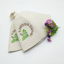 3x 100% Pure Wool Felt Sauna Hat Banya Cap