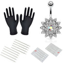 41PCS Professional Body Piercing Tool Kit Ear Nose Navel Nipple Needles Set 3 Gw