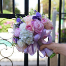 Roses Wedding Bouquet Bridesmaid Bouquet Bridal Bouquet Artificial Flowers  T4V5