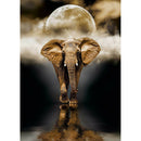 Elephant 5D Full Round Diamond Painting Cross Stitch Home Decor Needlework