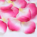100pcs Rose Petals Artificial Flowers for Wedding Decoration -White and Ros