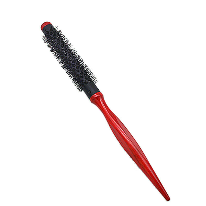 Nylon Hair Round Brush Roller Comb Form Handle For Diy Hairstyle Salon Hair F3W7