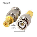 4pcs BNC Female to SMA Male Connectors Type RF Connector Adapter Converter