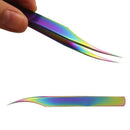 Colorful Professional Tip Tweezer Eyelash Tweezers Set with Gift Wrap for P