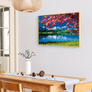 5D DIY Diamond Painting Under Cherry Trees Full Square Drill Embroidery Art