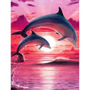 Diy 5D Diamond Painting Animal Dolphin Full Circle Diamond Embroidery Embro E5P5
