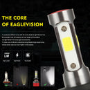 4-sides LED Headlight Kit 2000W 300000LM Hi-Lo Beam Bulbs Low Beam Headlights