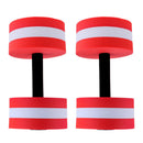 Pack of 2 Water Aerobics Dumbbells Aquatic EVA Foam Barbell Pool Workout