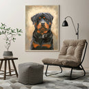 Painting By Numbers Kit DIY Sad Dog Hand Painted Canvas Oil Art Picture